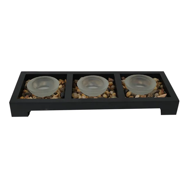 Coffee Tea Holders - 1 Set Glass Tea Light Holders