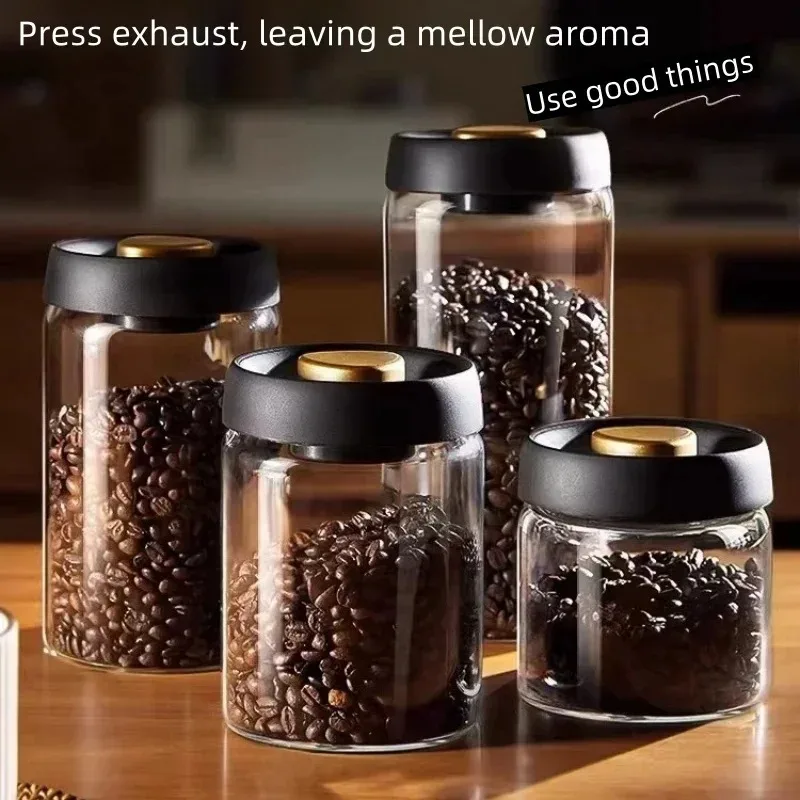Coffee Tea Jars - Manual Vacuum Sealed Coffee Jar High