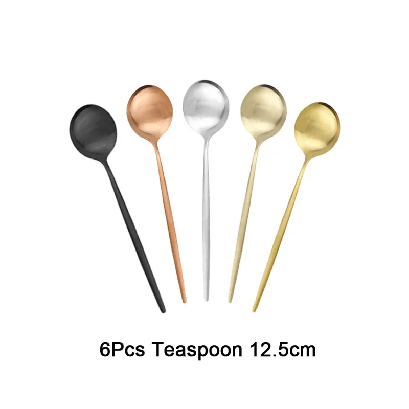Coffee Tea And Sugar Canister Set - 6Pcs Tea Coffee Stir Mini Spoons