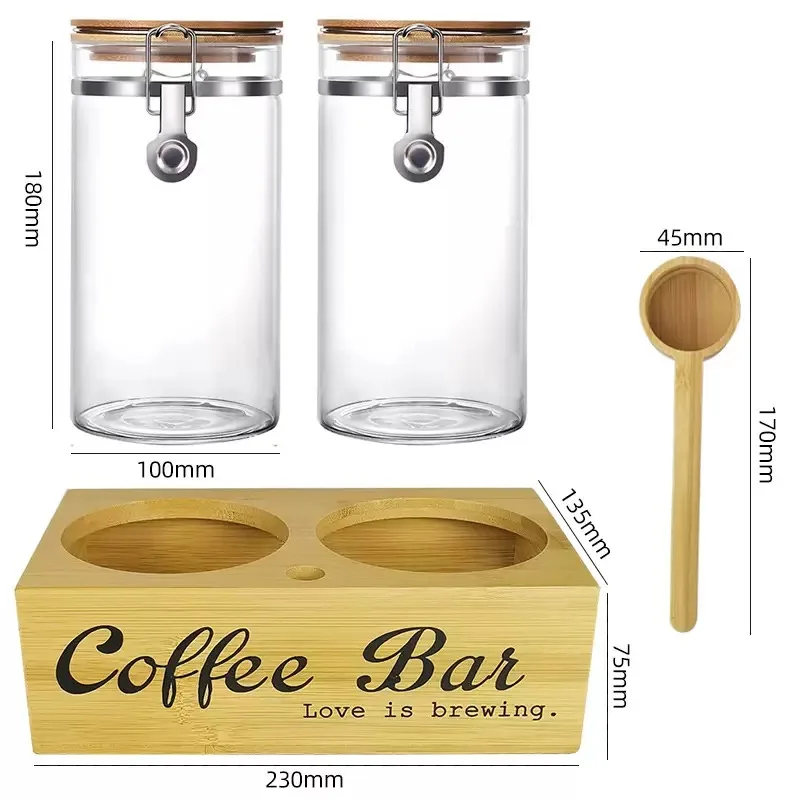 Coffee Tea Jars - Coffee Storage Jars 2 Pack with
