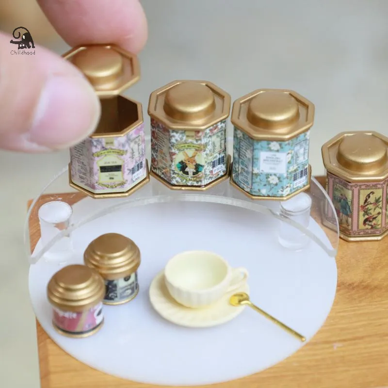 Coffee Tea House - Doll House Coffee Can Tea Can