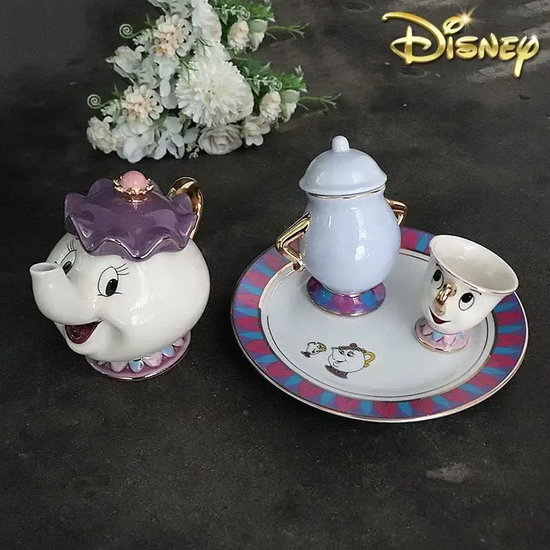 Coffee Tea Jars - Hot Teapot Cartoon Beauty And The
