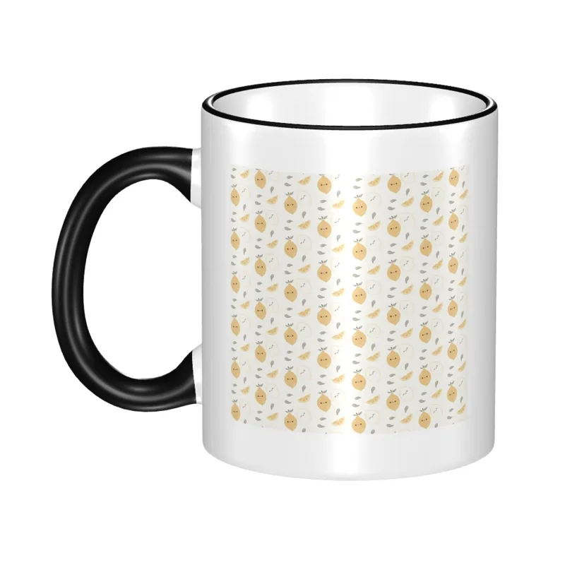 Lemon Tea Coffee - Cute Lemon Pattern Mug Funny Ceramic