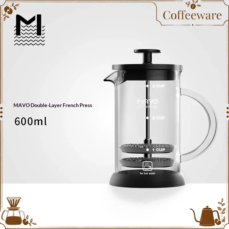 Coffee Tea Maker - MAVO French Press Coffee Maker Double