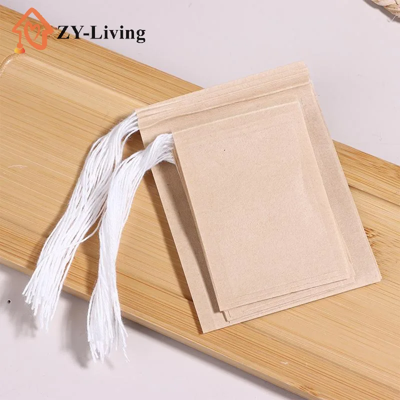 Coffee Tea Sugar Set - 100Pcs/Set Natural Filter Paper Tea Bag