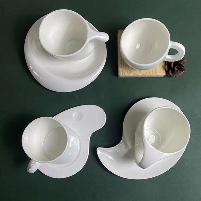 Coffee Tea Set - 1Set Ceramic Coffee Cup Saucer Kit