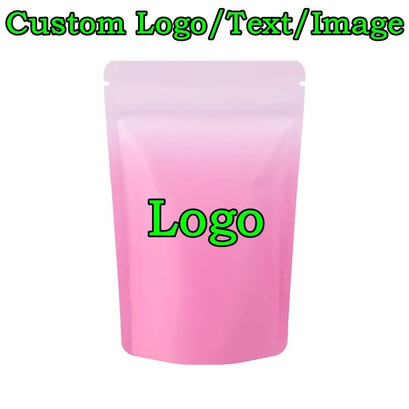 Coffee Tea House - 100PCS Stand-up Aluminum Foil Ziplock Bag
