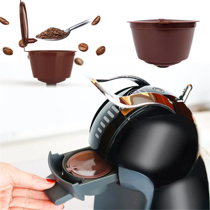Coffee Tea Nescafe - Reusable Coffee Capsule Filter Cup Coffee