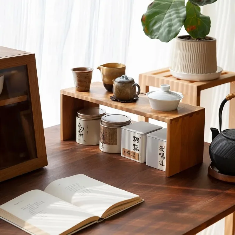 Tea Coffee Set Up - Solid Wood Coffee Drip Station Organizer