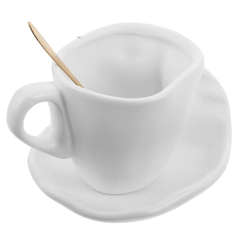 Coffee Tea Set - 1Set Ceramic Kissing Coffee Cup and