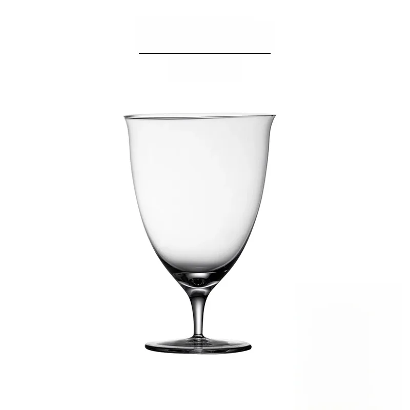 Lemon Tea Coffee - Simple High Foot Glass Cup Reversed