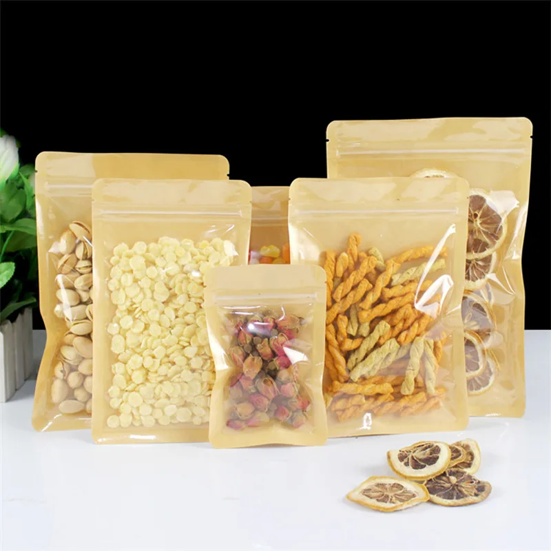 Coffee Tea House - Brown One Side Clear Resealable Plastic