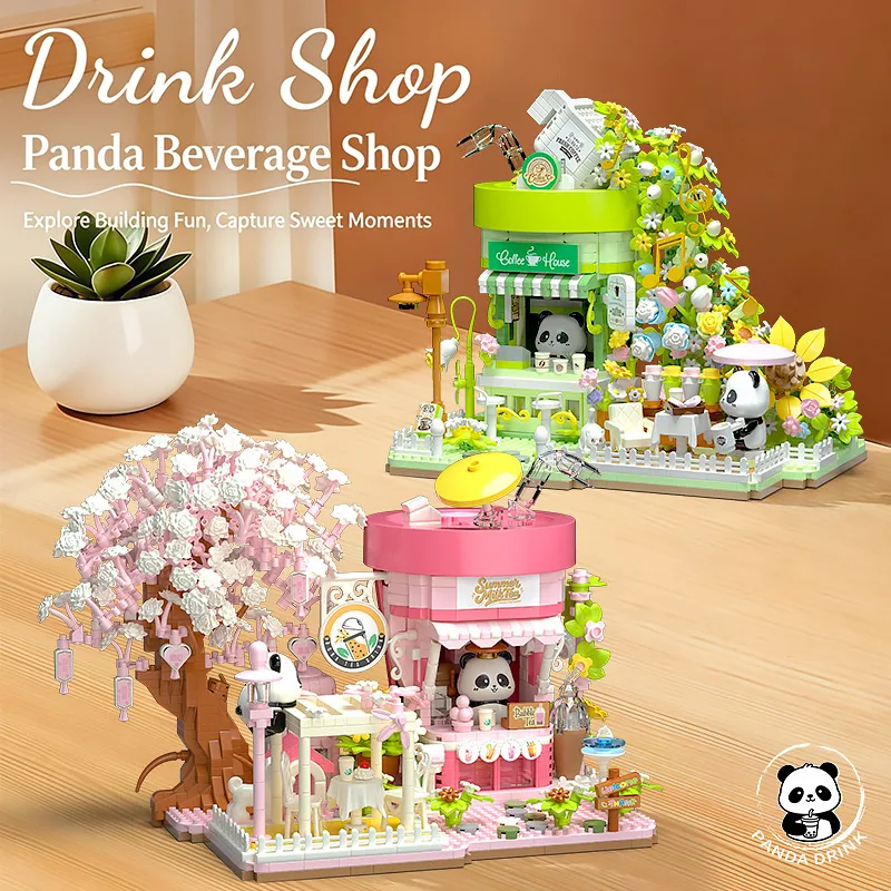 Tea Coffee Set Up - Panda Milk Tea Coffee House Building