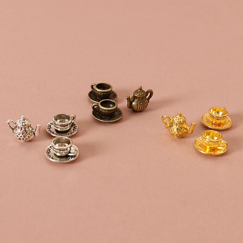 Coffee Tea House - Doll House Mini Metal Tea Cup