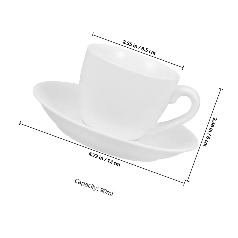 1Set Coffee Cup and Saucer Set - Coffee Tea Set recension och pris