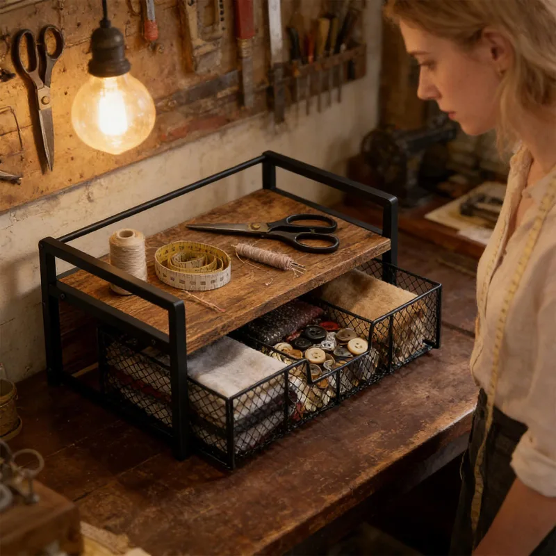 Desktop Organizer Drawer Style - Coffee Tea Break recension och pris