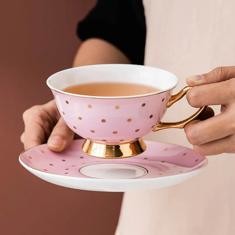 Ceramic Pink Coffee Mugs with  - Coffee Tea Sugar Set recension och pris