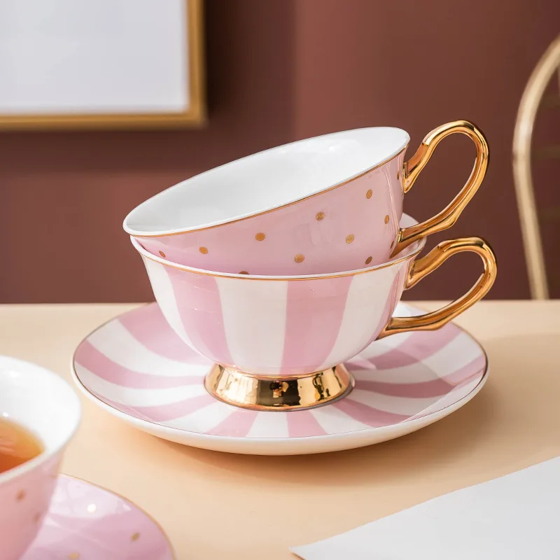 Ceramic Pink Coffee Mugs with  - Coffee Tea Sugar Set recension och pris