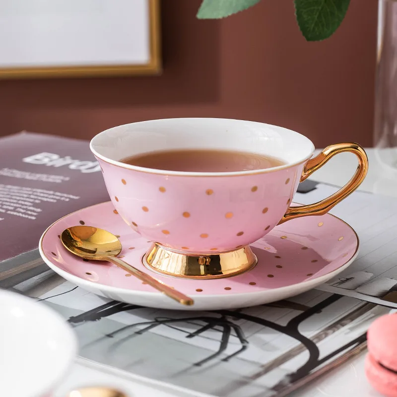 Ceramic Pink Coffee Mugs with  - Coffee Tea Sugar Set recension och pris