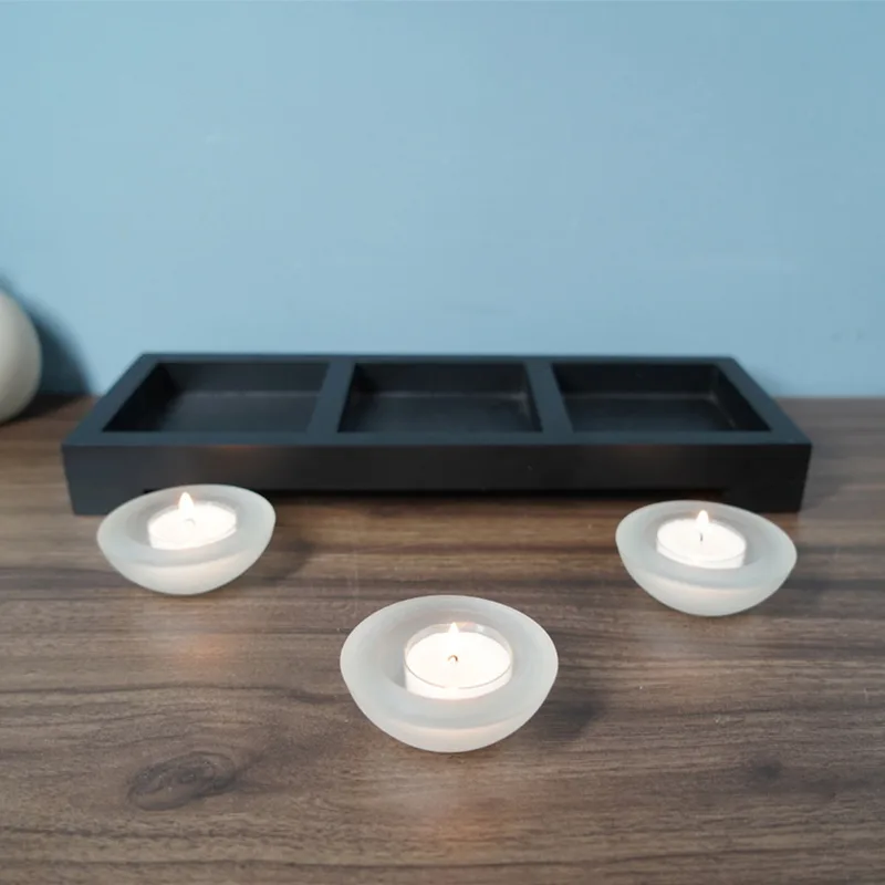 1 Set Glass Tea Light Holders  - Coffee Tea Holders recension och pris