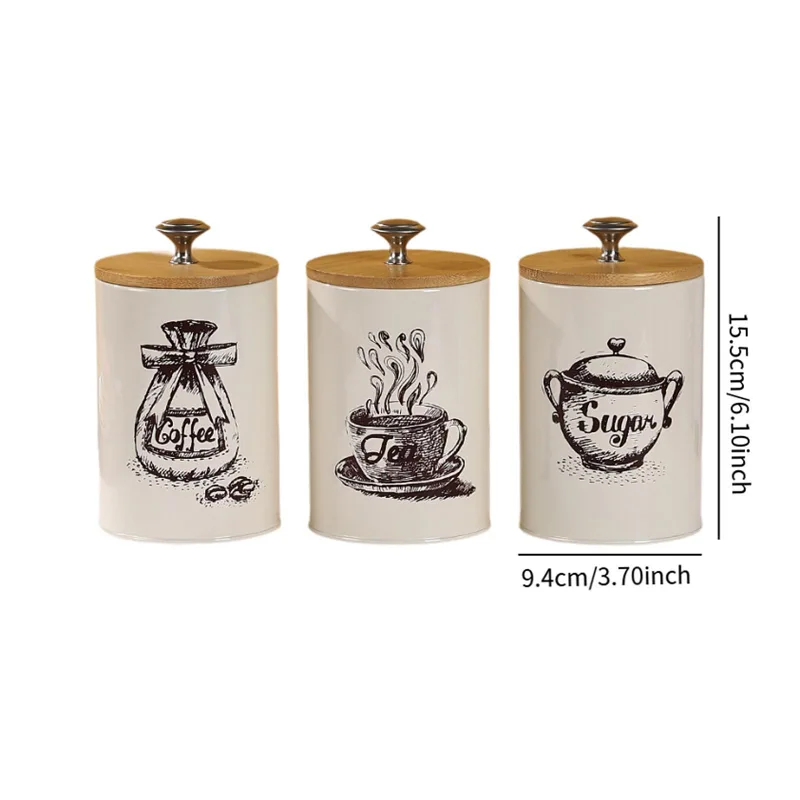 Farmhouse Coffee Tea Sugar Can - Coffee Tea And Sugar Canister Set recension och pris