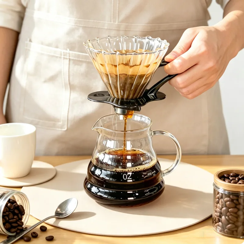 Premium Borosilicate Glass Pou - Coffee Dripper V60 recension och pris