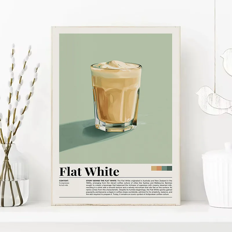 Vintage Coffee Beverage Poster - Coffee Tea Poster recension och pris