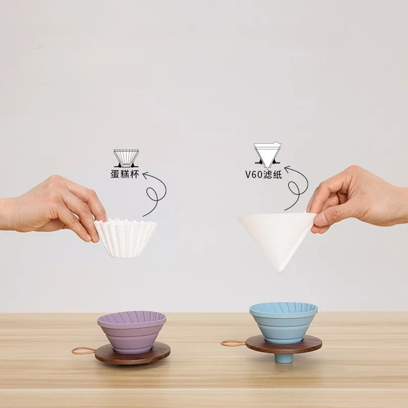 Portable Folding Silicone Coff - Coffee Dripper V60 recension och pris