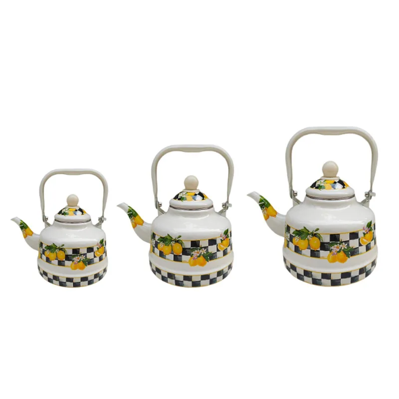 Unique Enamel Tea Kettle Bever - Lemon Tea Coffee recension och pris