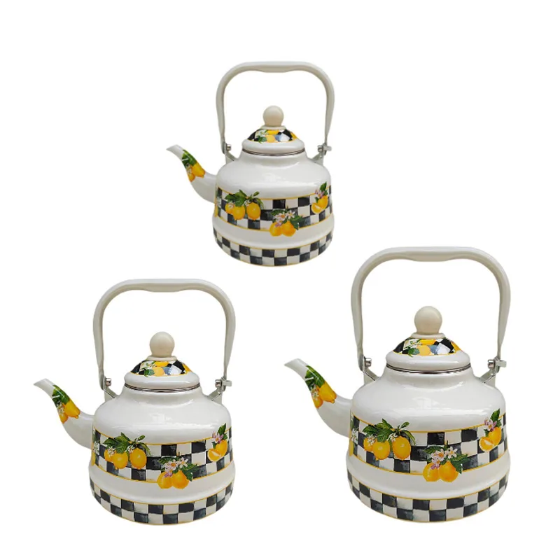 Unique Enamel Tea Kettle Bever - Lemon Tea Coffee recension och pris