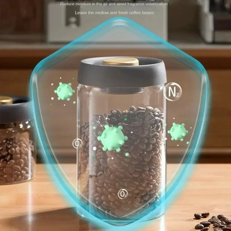 Manual Vacuum Sealed Coffee Ja - Coffee Tea Jars recension och pris