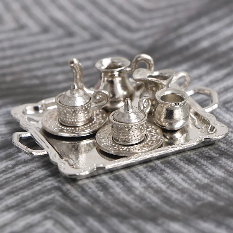 10pcs/Set 1/12 Dollhouse Minia - Coffee Tea House recension och pris