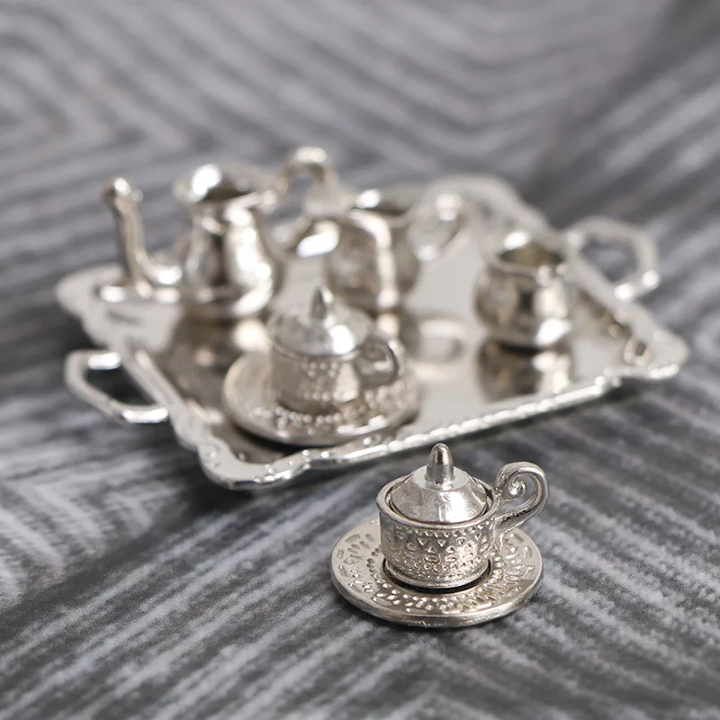 10pcs/Set 1/12 Dollhouse Minia - Coffee Tea House recension och pris