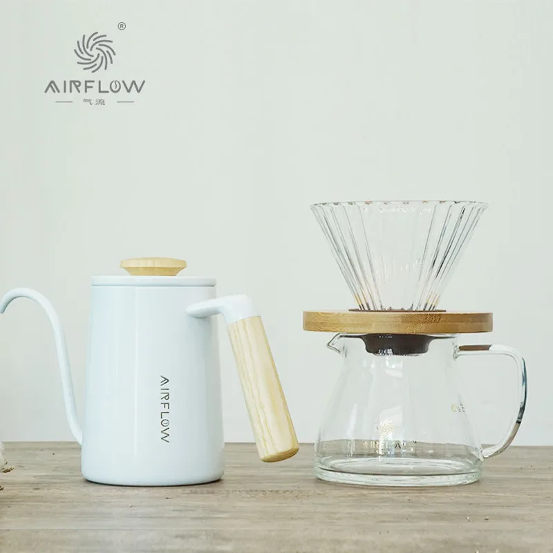 Pour Over Coffee Set With Wood - Coffee Dripper V60 recension och pris
