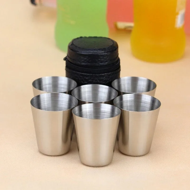 4/6Pcs Stainless Steel Cups Mi - Coffee Tea And Sugar Canister Set recension och pris