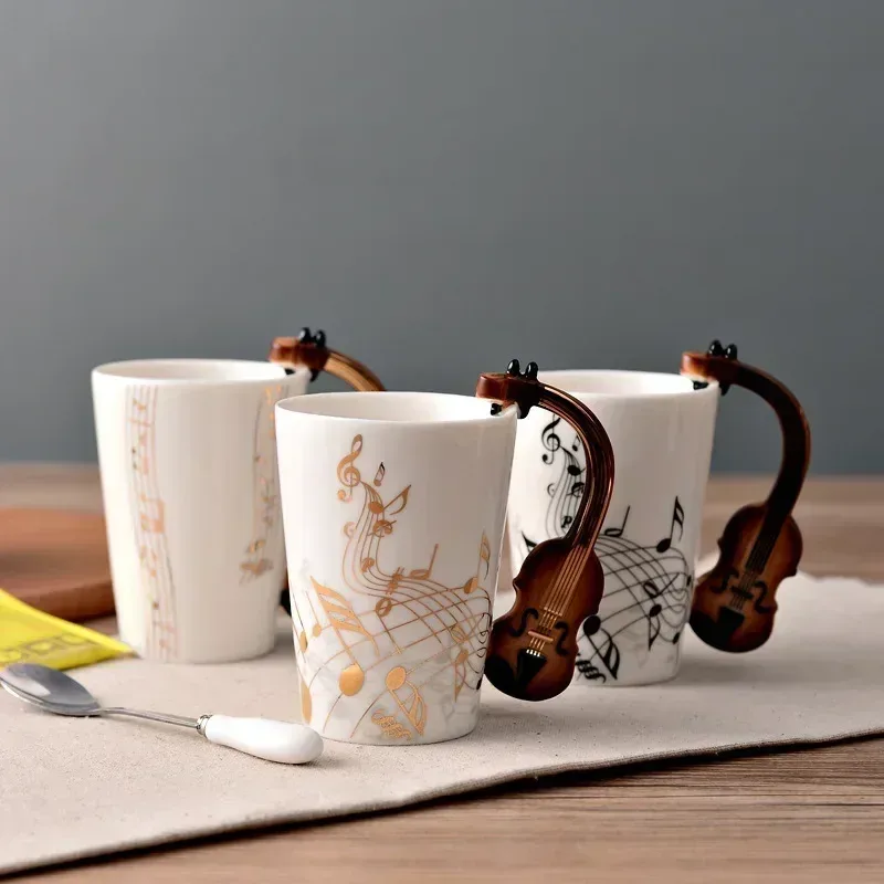 Novelty Music Note Cup Ceramic - Lemon Tea Coffee recension och pris