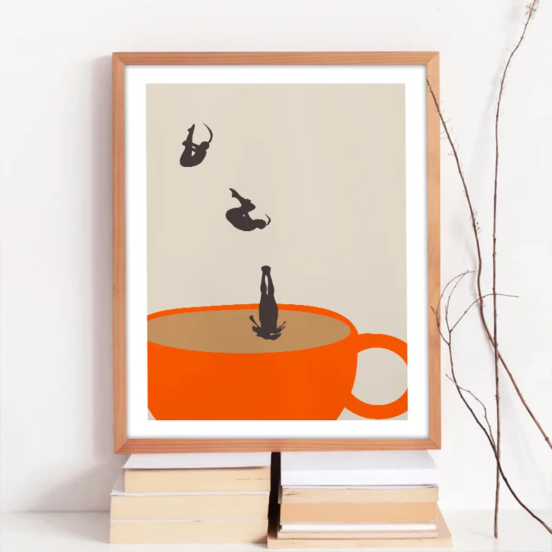 Funny Girl Coffee Tea Cup Medi - Coffee Tea Poster recension och pris