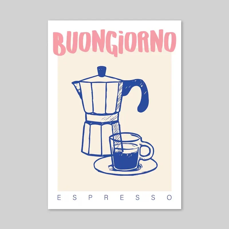 Modern Coffee Espresso Wall Ar - Coffee Tea Poster recension och pris