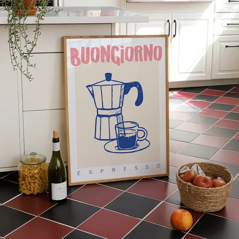 Modern Coffee Espresso Wall Ar - Coffee Tea Poster recension och pris