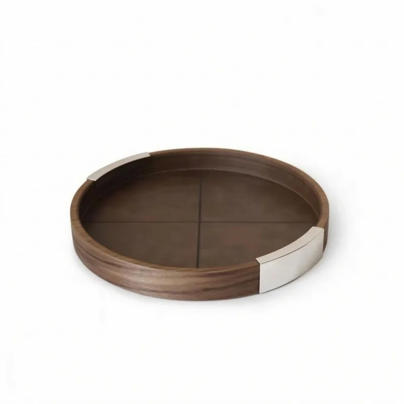 Walnut Wood Tray Minimalist Tr - Tea Coffee Set Up recension och pris