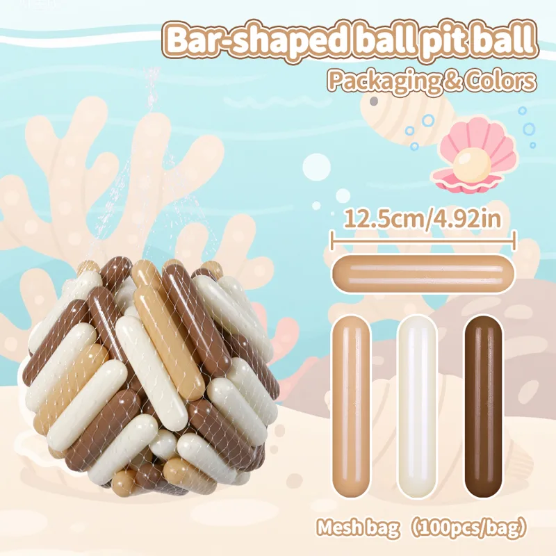 COLOBOBO 12.5cm 100pcs Ball Pi - Coffee Tea Or recension och pris