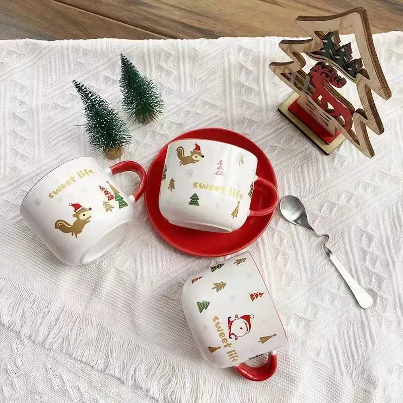 Creative Cute Cartoon Christma - Coffee Tea Friends recension och pris