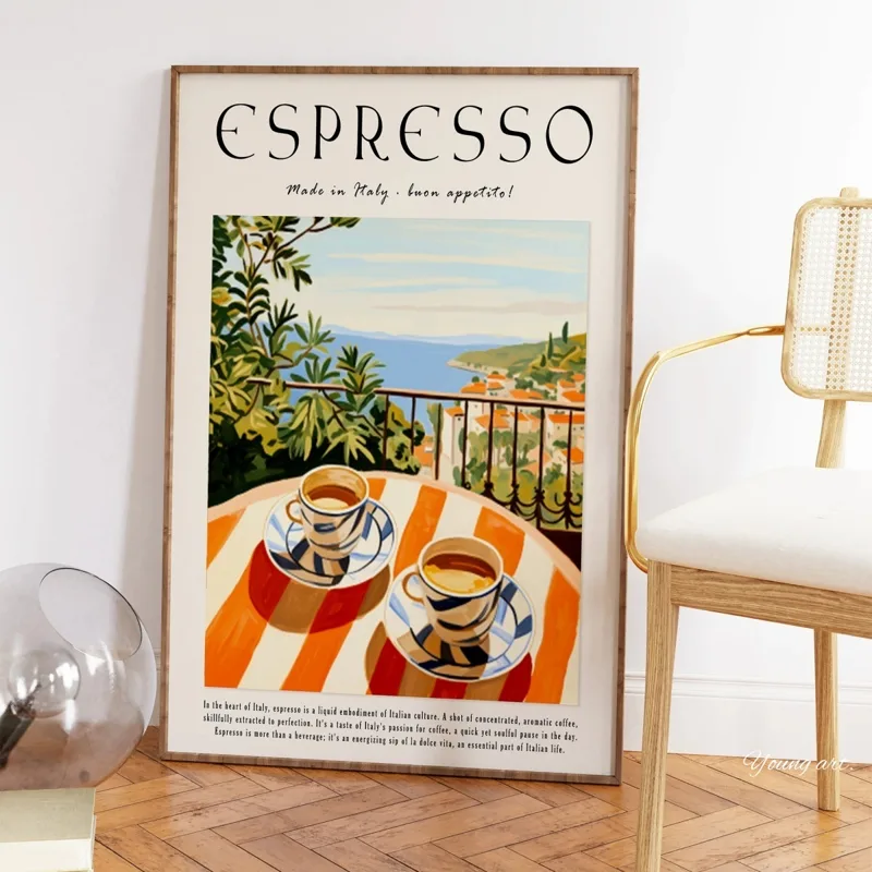 Italian Espresso Coffee Canvas - Coffee Tea Poster recension och pris