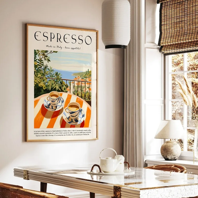 Italian Espresso Coffee Canvas - Coffee Tea Poster recension och pris