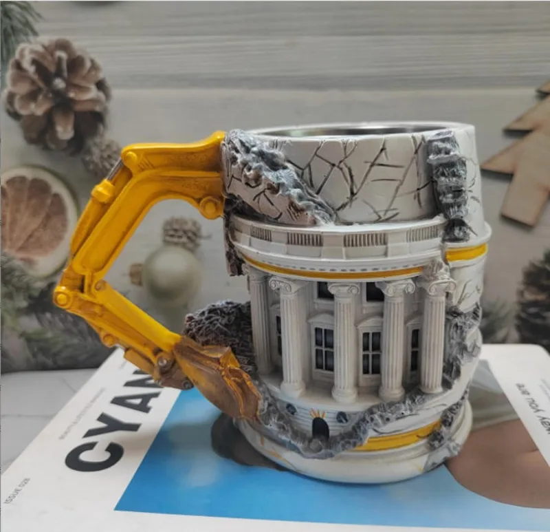 3D Excavator Breaking Building - Coffee Tea Break recension och pris