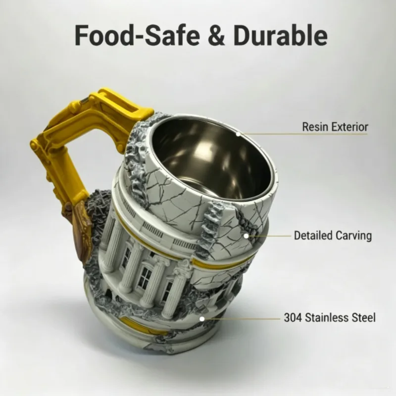 3D Excavator Breaking Building - Coffee Tea Break recension och pris