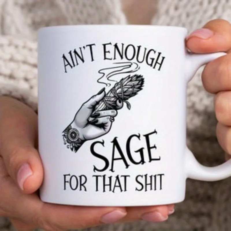 Ceramic Ain T Enough Sage Mug  - Coffee Tea Or recension och pris