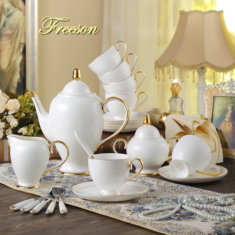 Grace Bone China Coffee Set Wh - Coffee Tea Sugar Set recension och pris