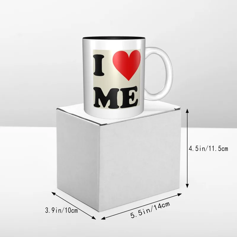 I Love Me Heart Mug Funny Cera - Coffee Tea With Me recension och pris