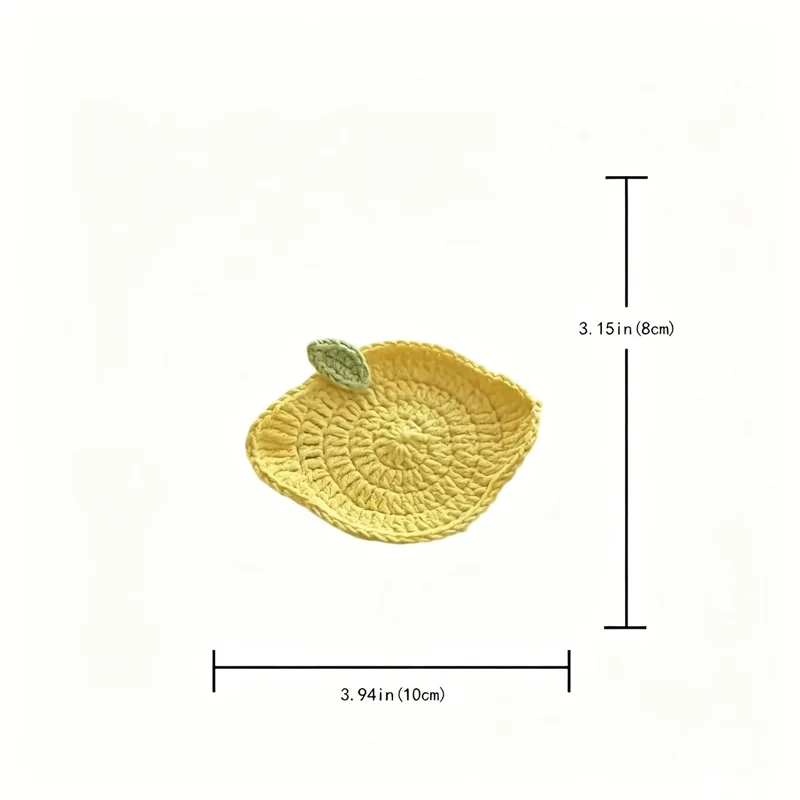 Handmade Crochet Lemon Coaster - Lemon Tea Coffee recension och pris